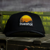 True Shot - New Sunset Retrowave Patch - Trucker Hat