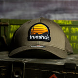 True Shot - New Sunset Retrowave Patch - Trucker Hat