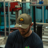 True Shot - New Sunset Retrowave Patch - Trucker Hat