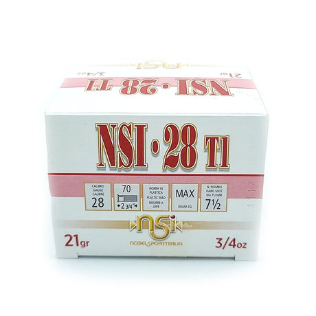 Nobel Sport - 28 T1 - 28 Gauge - #7.5 Shot - 2.75" - 3/4 oz. - 1300 FPS