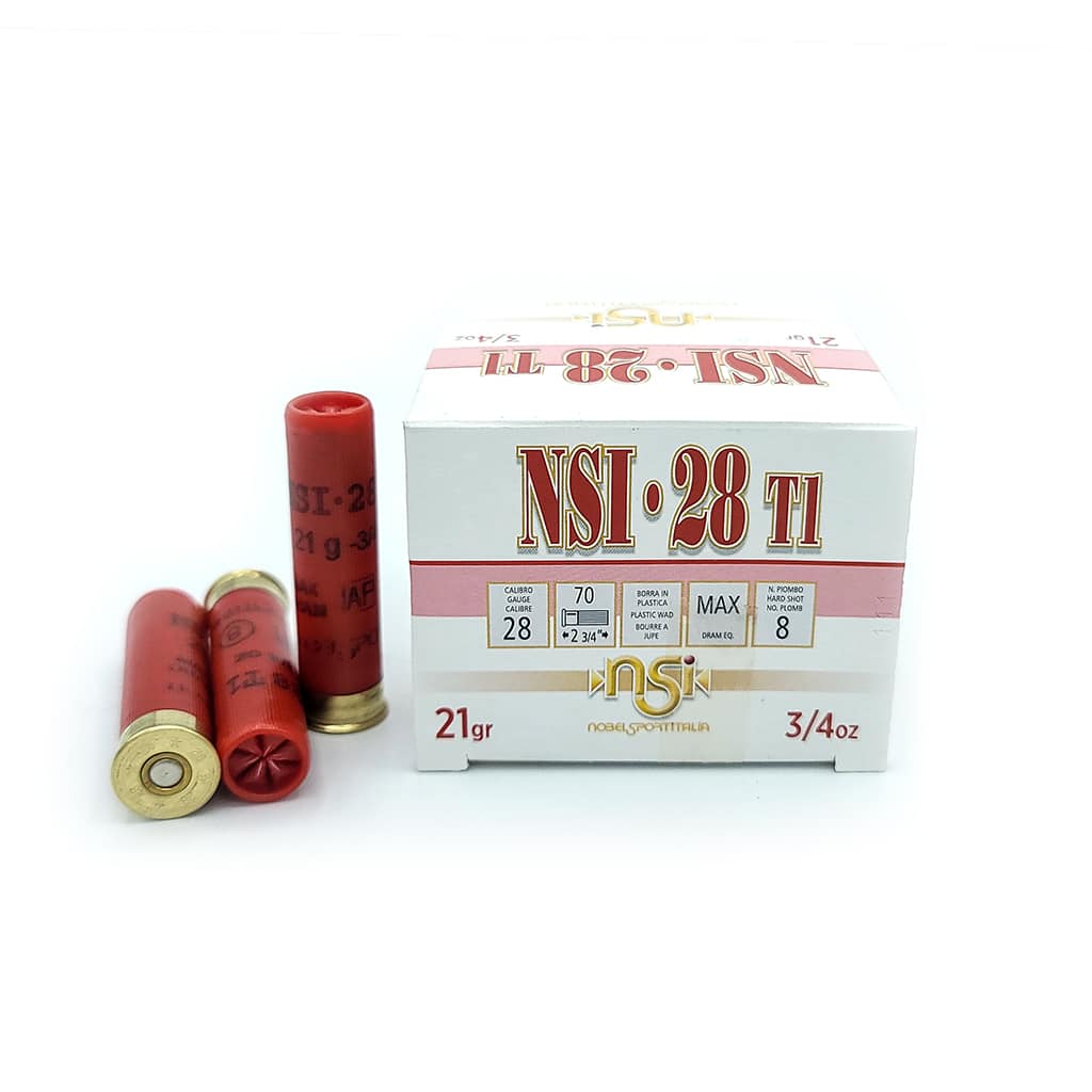 Nobel Sport - 28 T1 - 28 Gauge - #8 Shot - 2.75" - 3/4 oz. - 1300 FPS