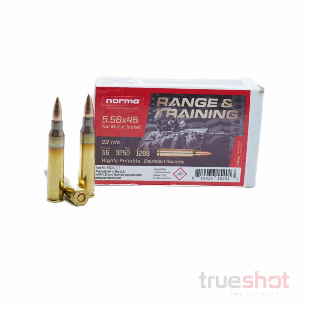 Norma - 5.56x45mm - 55 Grain - M193 - FMJ – True Shot Ammo