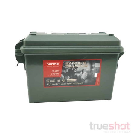 Norma-9mm-124 Grain-1200 FPS-250 Ammo Can