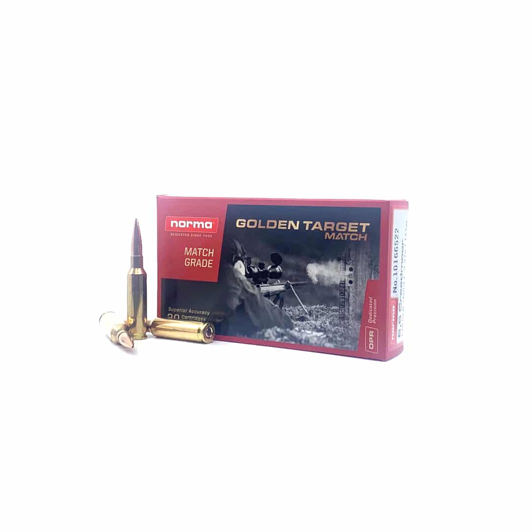 Norma|Norma Ammunition - Golden Target - 6.5 Creedmoor - 143 Grain - HPBT