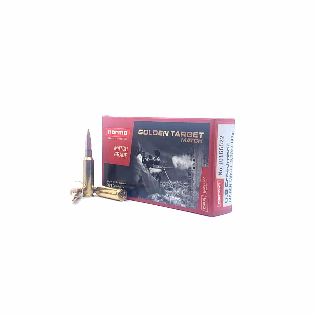 Norma|Norma Ammunition - Golden Target - 6.5 Creedmoor - 143 Grain - HPBT