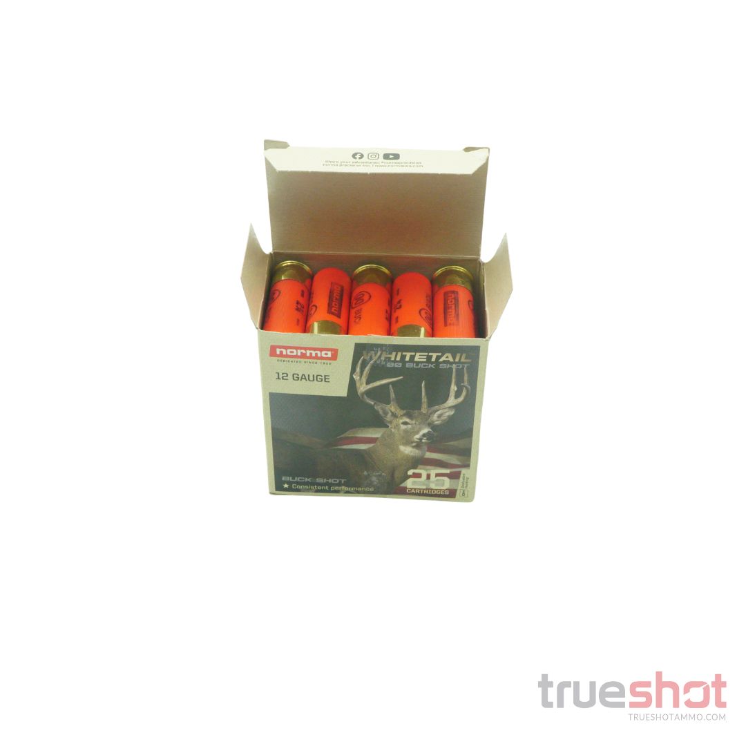 Norma - Whitetail - 12 Gauge - #00 Buck - 2-3/4" - 9 Pellet - 1400 FPS
