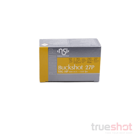 Nobel Sport - Law Enforcement - 12 Gauge - #4 Buck Shot - 2.75" - 27 Pellet - 1325 FPS