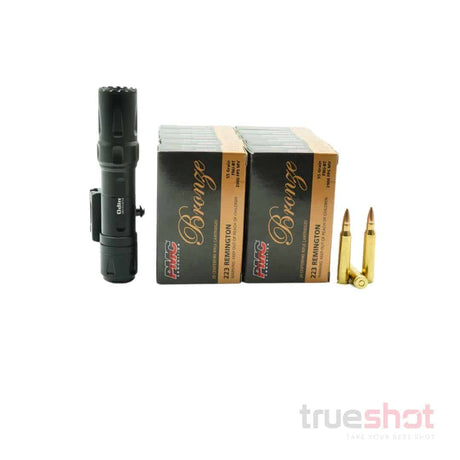 BUNDLE DEAL: Black Olight Odin Rifle Flashlight and 200 Rounds of Ammo