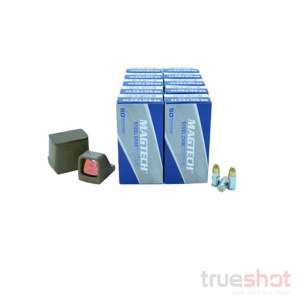 BUNDLE DEAL: FDE Osight X Red Dot Pistol Sight and 500 Rounds of Ammo