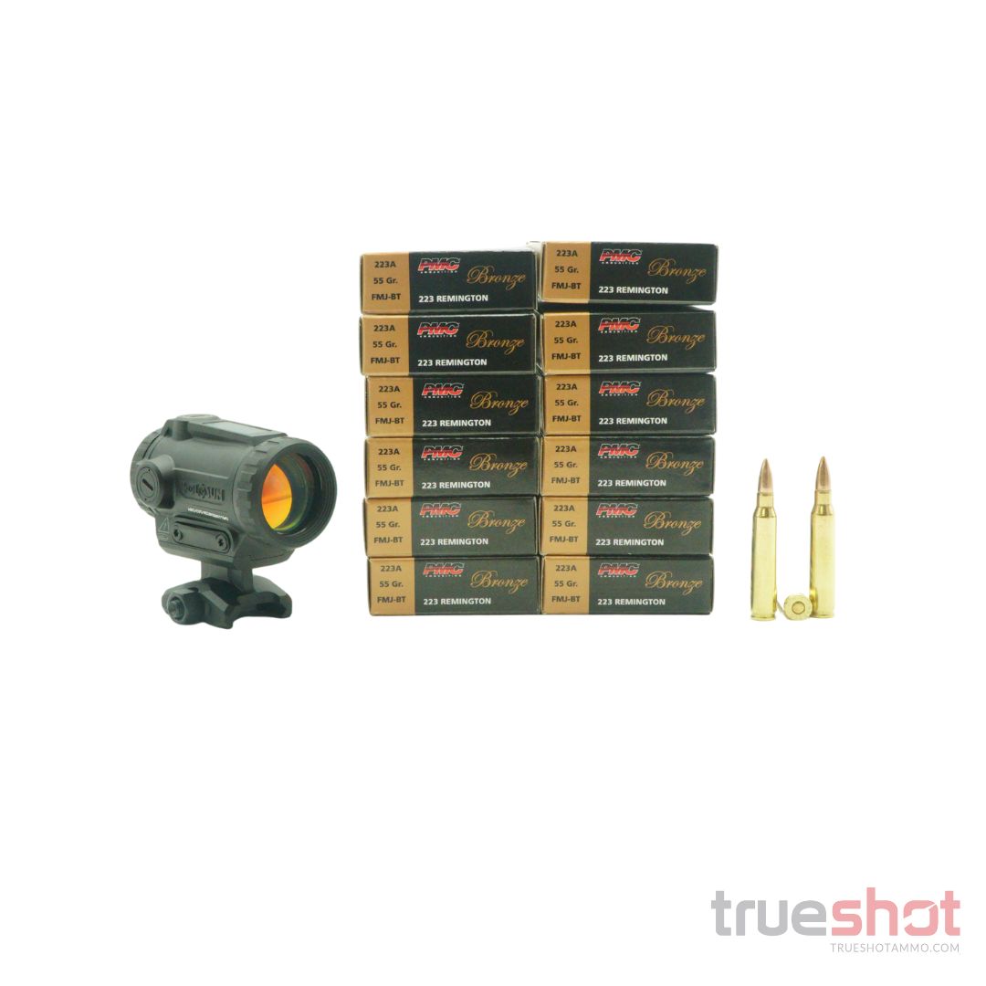 OPTIC BUNDLE - Holosun - ARO EVO - Red Special Purpose Reticle and PMC - 223 Rem - 260 Rounds