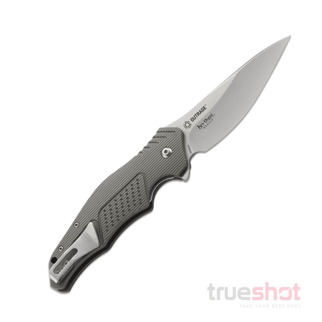 CRKT - Outrage - Gray - Aluminum - 8Cr13MoV - 3.25"