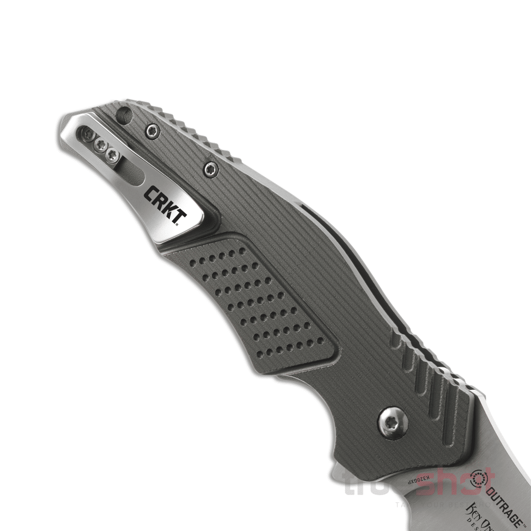 CRKT - Outrage - Gray - Aluminum - 8Cr13MoV - 3.25"