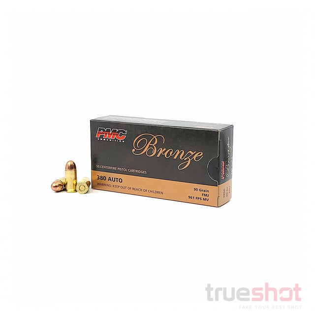 PMC Bronze 380 Auto, 90 Grain, Full Metal Jacket FMJ