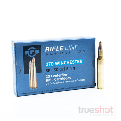 PPU 270 Winchester SP 130 grain with Bullet
