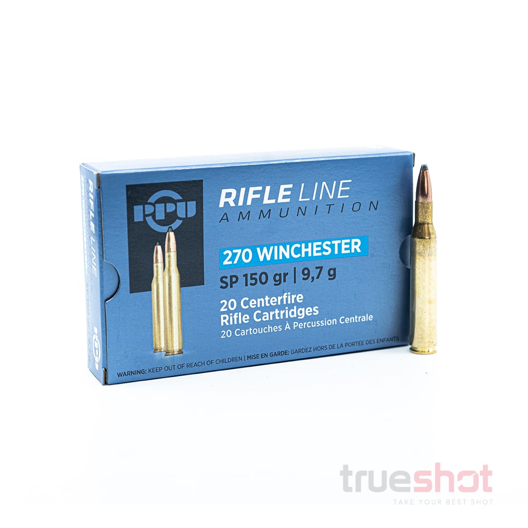 PPU 270 winchester SP 150 Grain with bullet