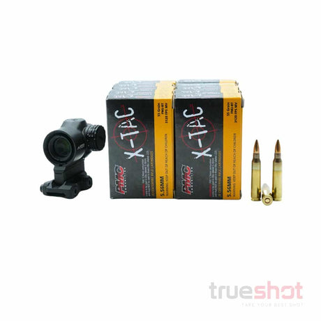 BUNDLE DEAL: Primary Arms SLx 1x MicroPrism Green Dot Prism Optic and 200 Rounds of Ammo