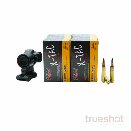 BUNDLE DEAL: Primary Arms SLx 1x MicroPrism Green Dot Prism Optic and 200 Rounds of Ammo