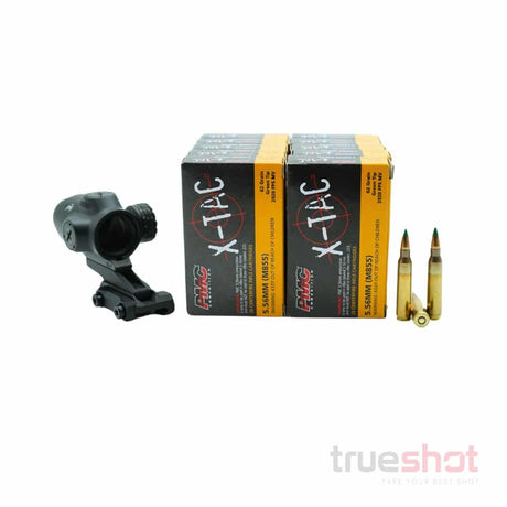 BUNDLE DEAL: Primary Arms SLx 3x MicroPrism Red Dot Prism Optic and 200 Rounds of Ammo