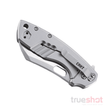 CRKT Pilar Large - Silver - Stainless Steel - 8Cr13MoV - 2.625"