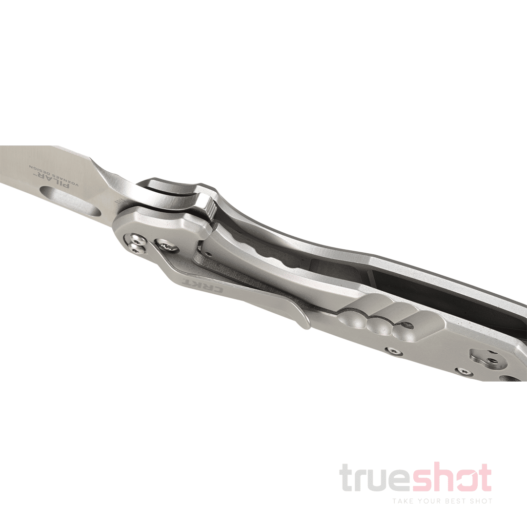 CRKT Pilar Large - Silver - Stainless Steel - 8Cr13MoV - 2.625"