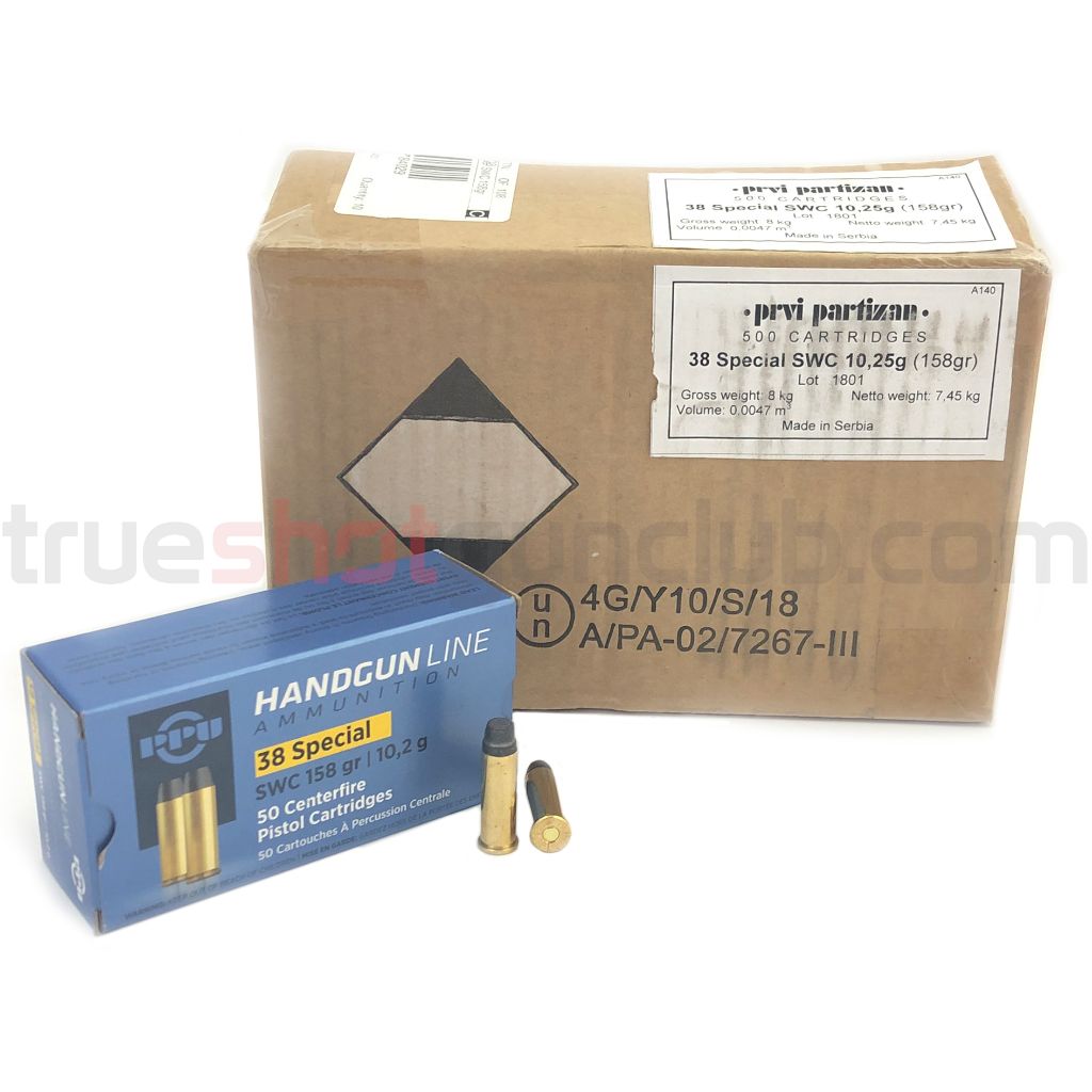 Prvi Partizan (PPU) - 38 Special - 158 Grain - Semi-Wadcutter