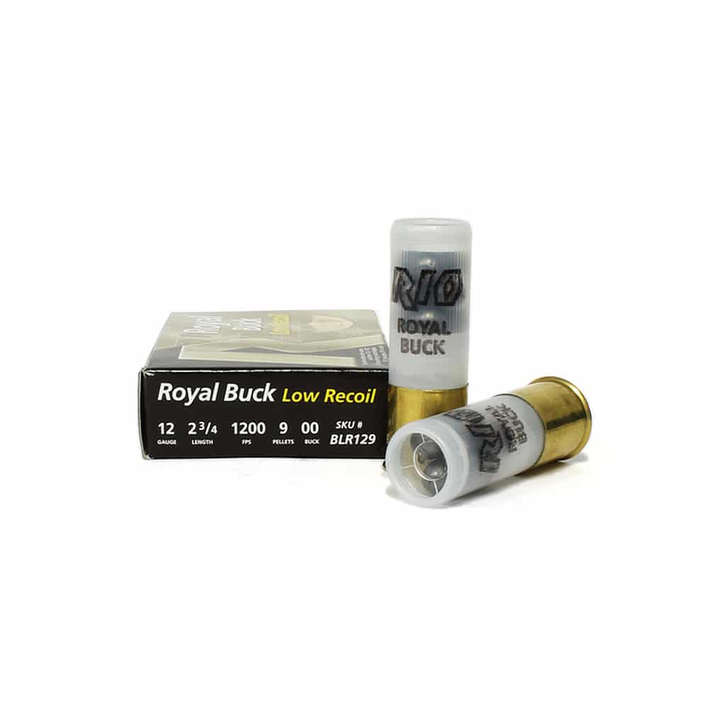 Rio Ammunition - Royal Buck Low Recoil - 12 Gauge - #00 Buck Shot - 2.75" - 9 oz. - 1200 FPS