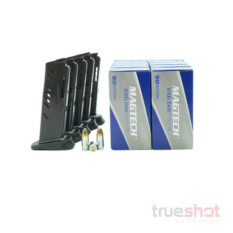 BUNDLE DEAL: 5 Black 10 Round Hi-Point YC9/YC380 Magazine and 500 Rounds of Ammo
