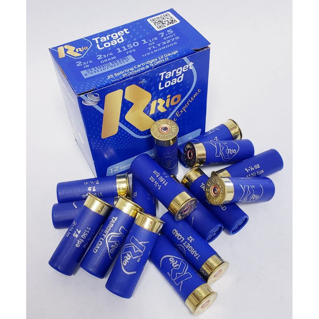 Rio Ammunition - 12 Gauge - #7.5 Shot - 2.75" - 11/8 oz. - 1150 FPS