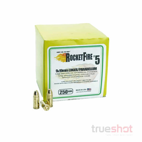 Rocket Fire-5, 9x19mm Parabellum, 124 grain, FMJ