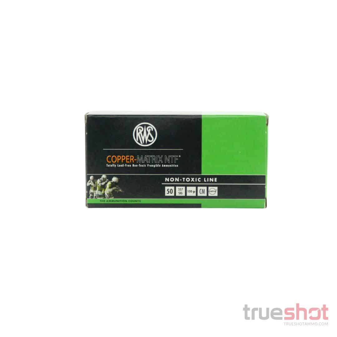 Ruag - Copper Matrix NTF - 357 Sig - 100 Grain - Non-Toxic Frangible