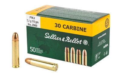 Sellier & Bellot - 30 Carbine - 110 Grain - FMJ