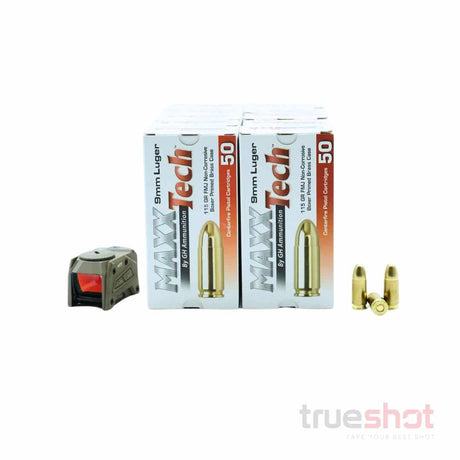 BUNDLE DEAL: FDE Steiner MPS Red Dot Pistol Sight and 500 Rounds of Ammo