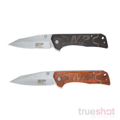 Smith and Wesson BTO MP Combo Pack, 2 Knife Pack, Tanto Style Blade, 3.5 Inch Blade Length