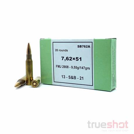 Sellier & Bellot 7.62x51 147 Grain FMJ