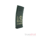 True Shot x Magpul - PMAG 30 AR/M4 Gen M2 MOE – 223/5.56 – 30 Round – Black Grilling Skull – Polymer Magazine