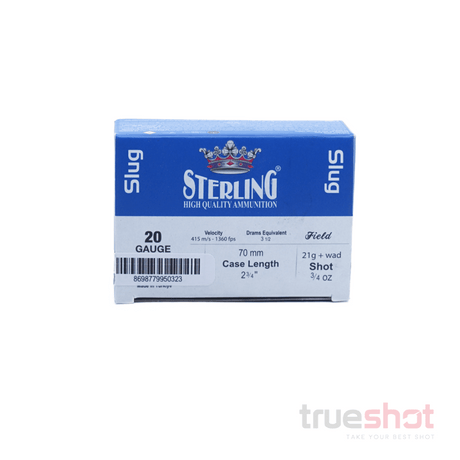 Sterling - 20 Gauge - Slug - 7/8 oz. - 2.75'' - 1295 FPS