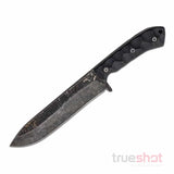 Stroup Knives-  BK1 - Chopper - Fixed Blade Knife - Black - G10 - 8.0" - Black Acid Wash