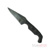 Stroup Knives-  Bravo 5 Fixed Blade Knife - Black - G10 - 3.5" - Black Stonewash