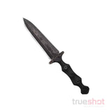 Stroup Knives- Dagger  - Fixed Blade Knife - Black - G10 - 5.25" - Black Stonewash