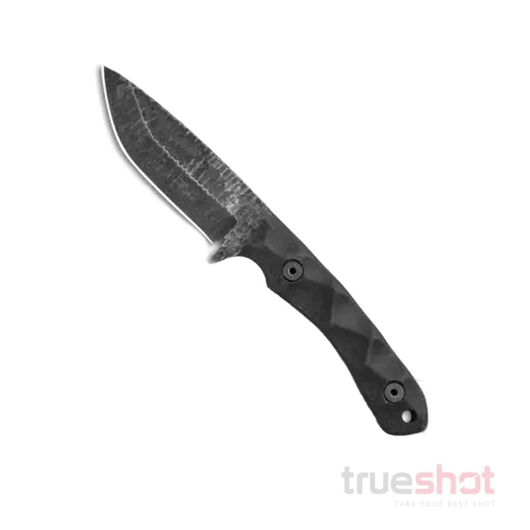 Stroup Knives- GP2 - Fixed Blade Knife - Black - G10 - 3.75" - Black Stonewash