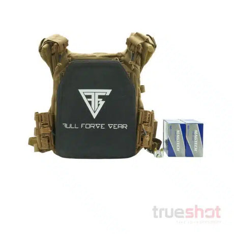 BUNDLE DEAL: Tan Full Forge Gear, 2 Level 3A Plates, and 500 Rounds of Ammo