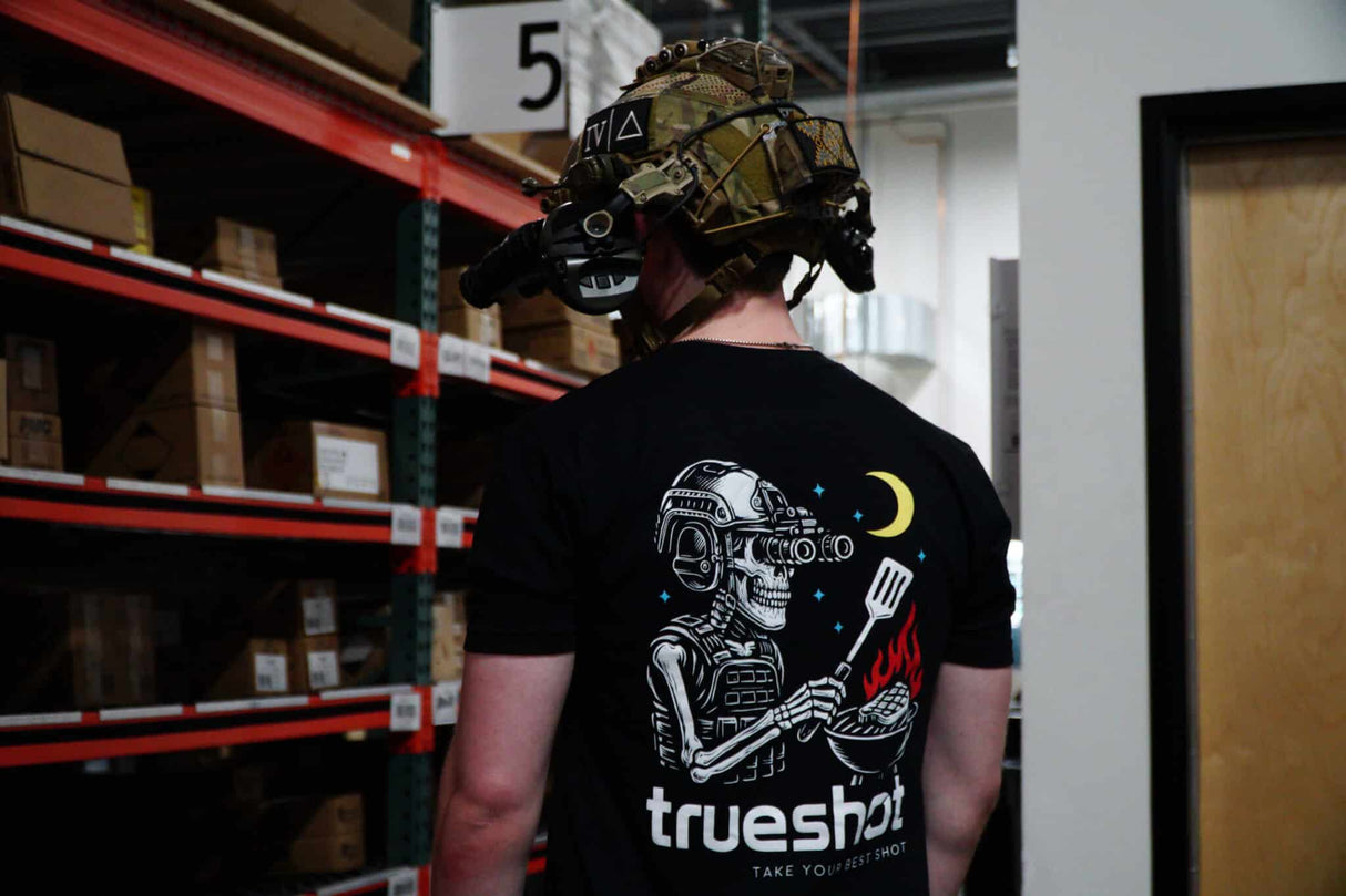 True Shot - Grilling Skull Shirt - Black