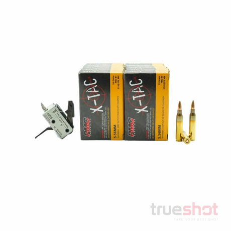 BUNDLE DEAL: TriggerTech Duty Single Stage Flat Drop in AR-15 Trigger and 200 Rounds of Ammo
