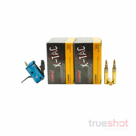 BUNDLE DEAL: TriggerTech Diamond Single Stage Flat Drop in AR-15 Trigger and 200 Rounds of Ammo
