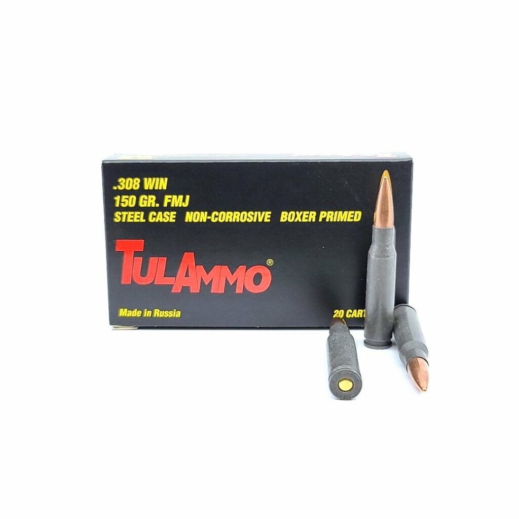TulAmmo - 308 Win - 150 Grain - FMJ – True Shot Ammo