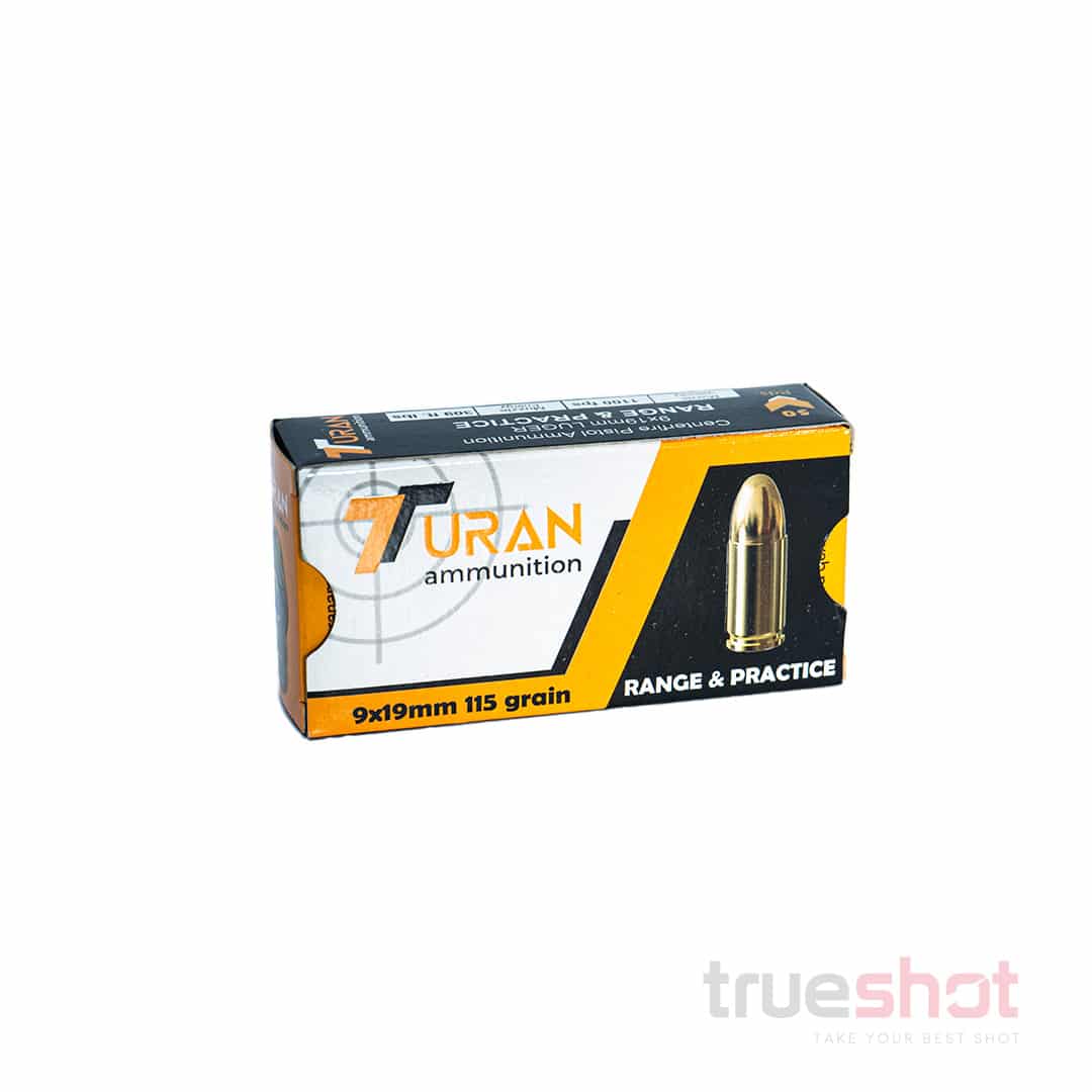 Turan - Range & Practice - 9mm - 115 Grain - FMJ – True Shot Ammo
