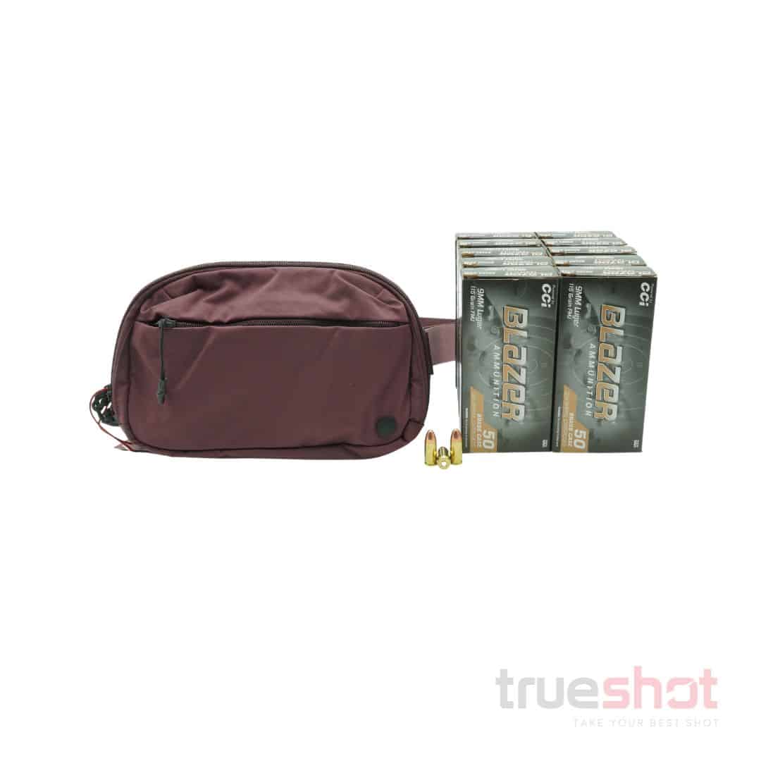 BUNDLE DEAL: Red Vertx Every Day Fanny Pack 2.0 and 500 Rounds of Ammo
