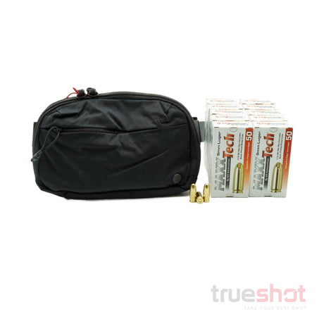 BUNDLE DEAL: Black Vertx Everyday Fanny Pack and 500 Rounds of Ammo