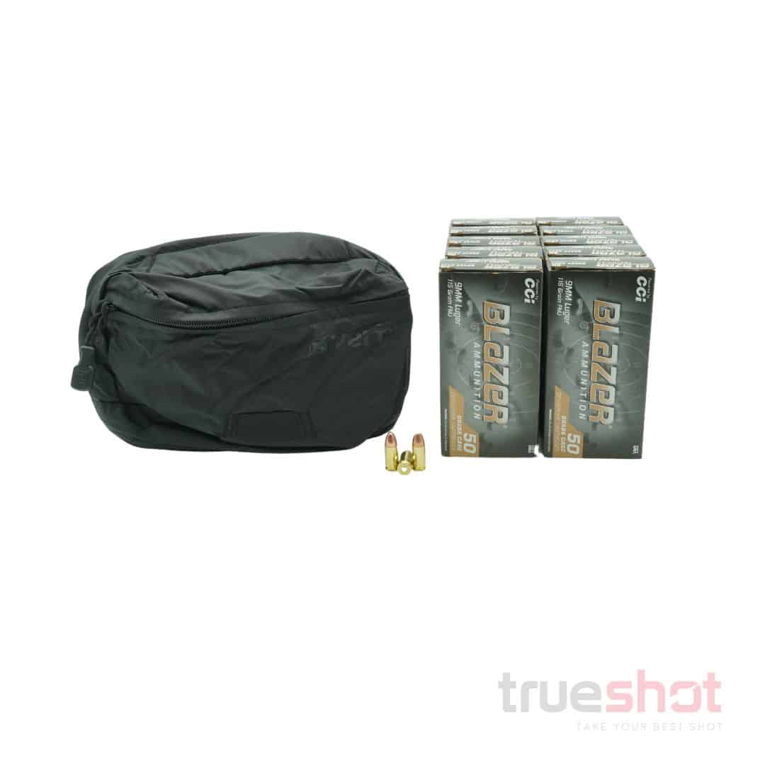 BUNDLE DEAL: Black Vertx Long Walks Waist Pack and 500 Rounds of Ammo
