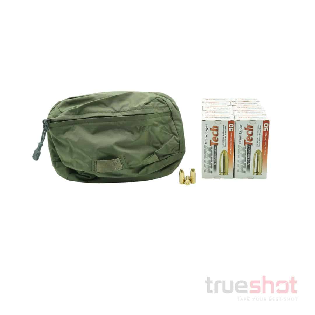 BUNDLE DEAL: Green Vertx Long Walks Waist Pack and 500 Rounds of Ammo